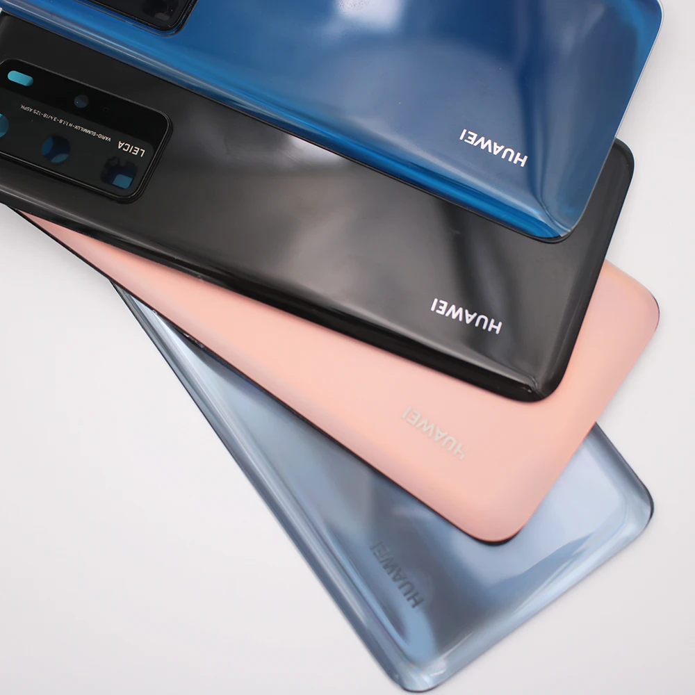 Крышка батарейного отсека для P40 Pro Задняя стеклянная панель задний корпус чехол