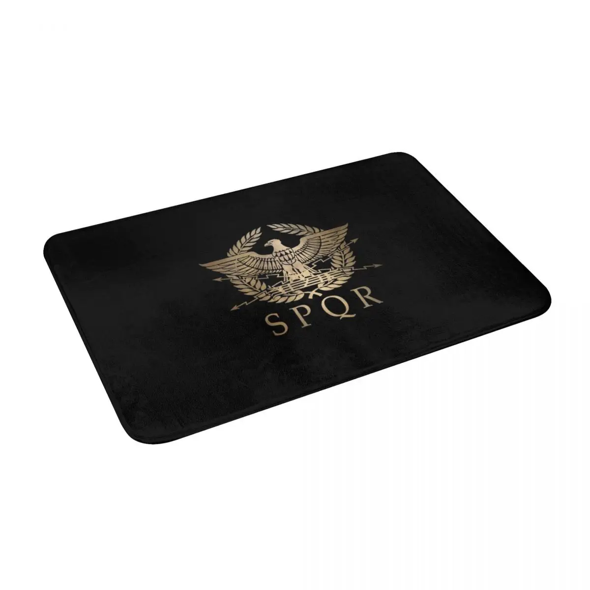 

Spqr Roman Empire Standard Shield Bath Door Floor Mat Non-slip Rug Carpet Entrance Living Room Home Kitchen Absorbent Polyester