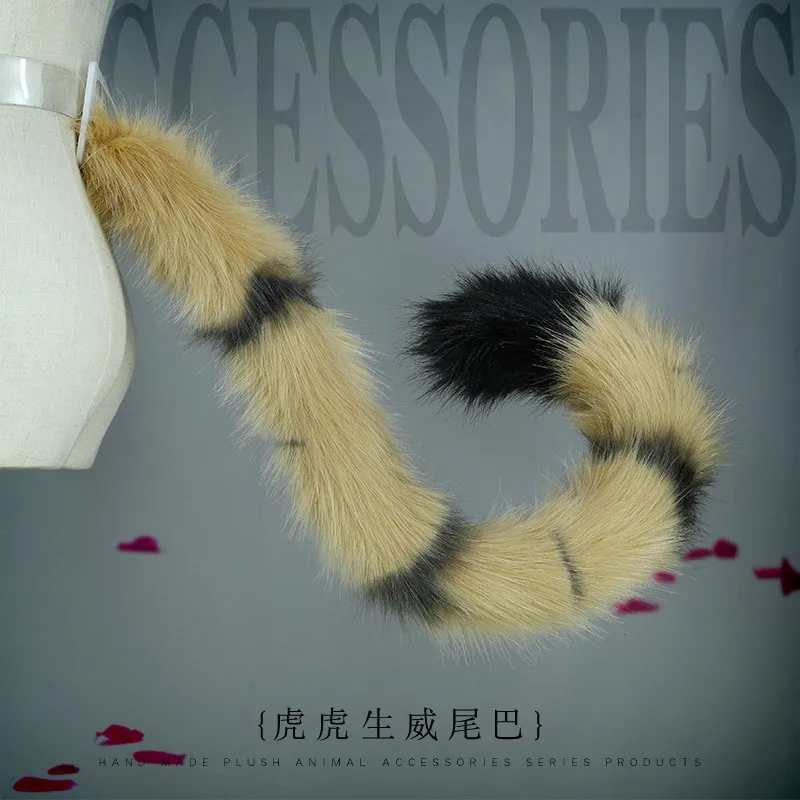 Набор ручного изготовления с тигровыми ушками милый плюшевый костюм реквизит