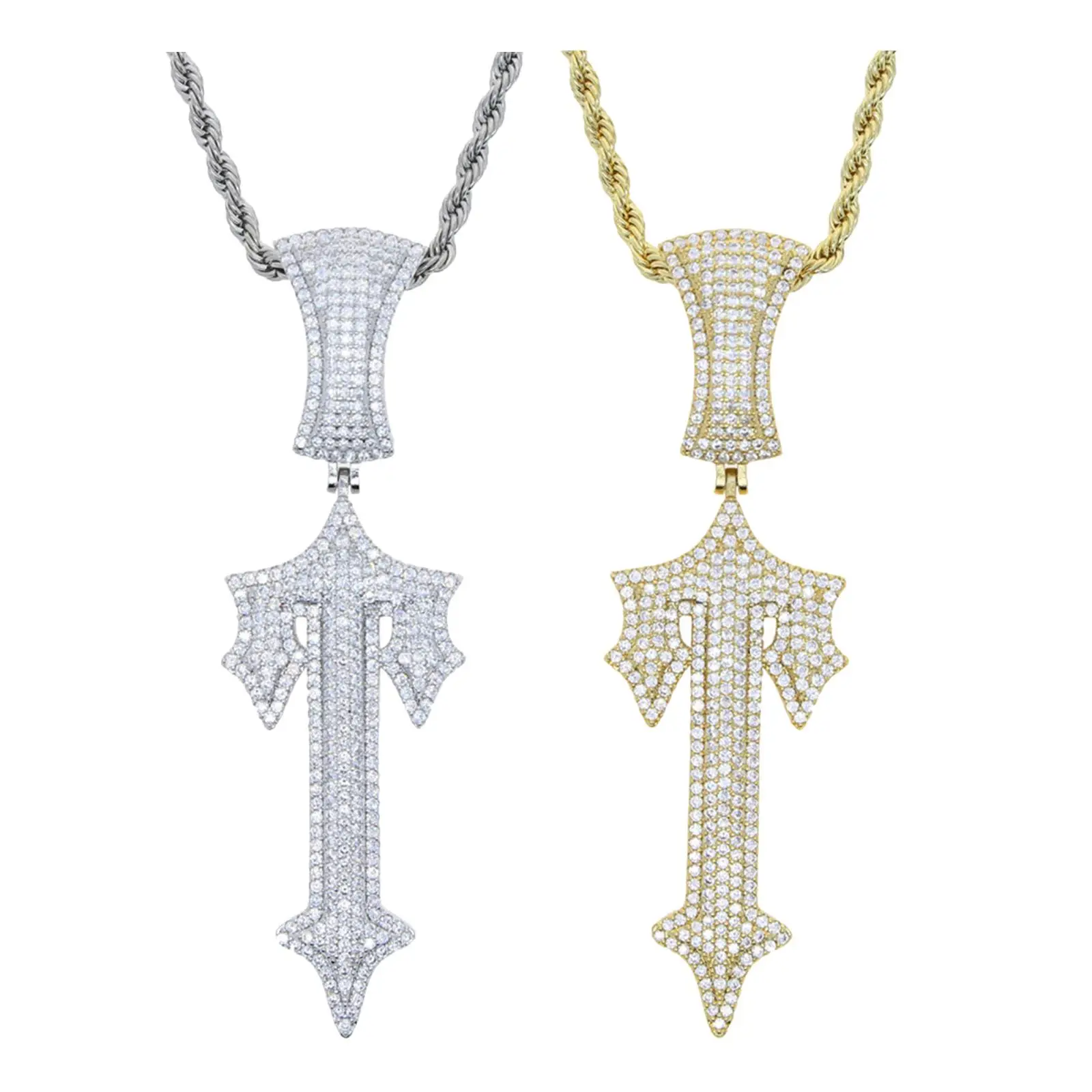 

Стильное ожерелье с подвеской-крестом, массивные подвески, металлические украшения для вечеринки, костюма, Косплея