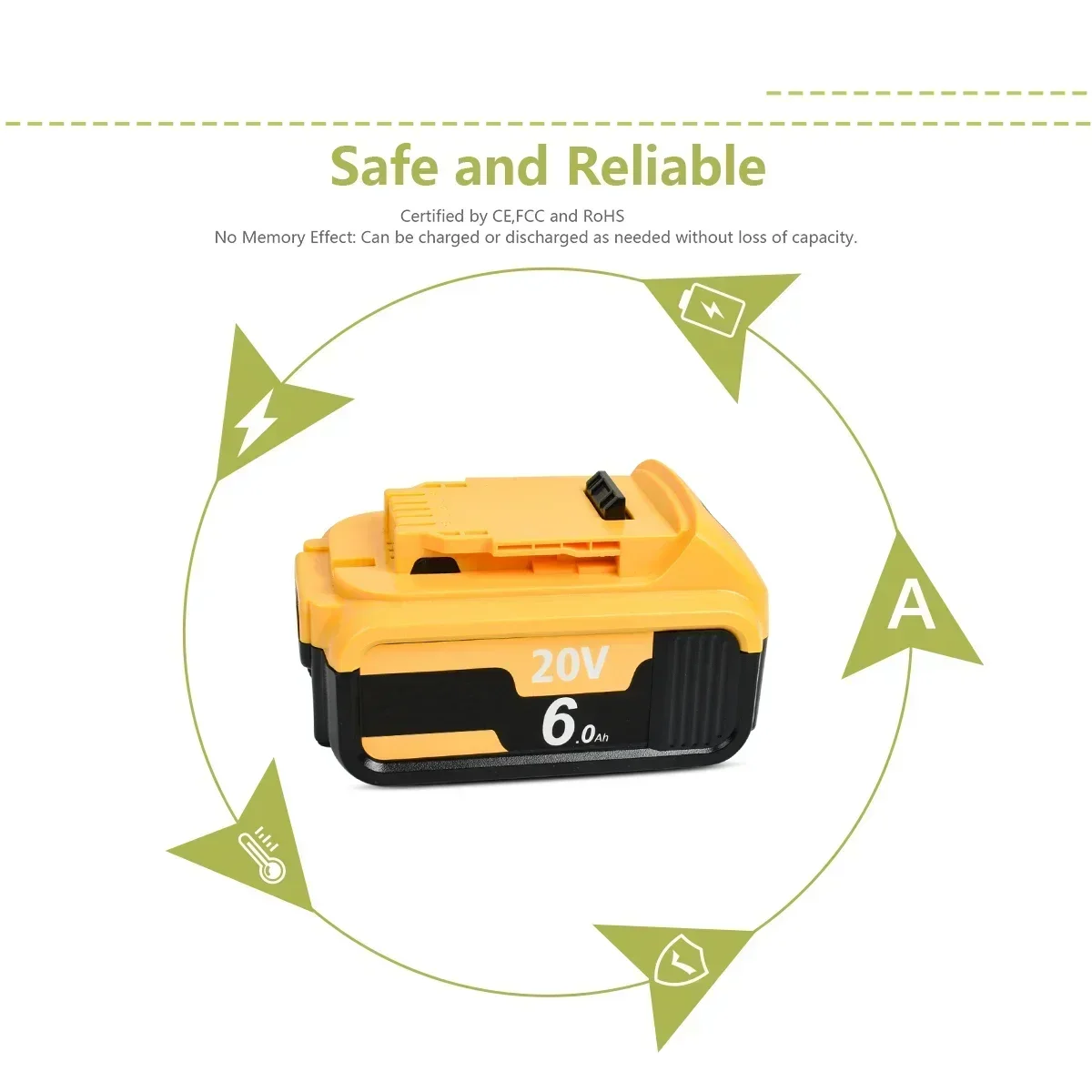 Аккумулятор Bonacell для Dewalt 20В 6.0 Ач