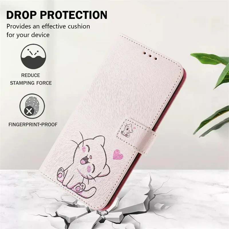 Фото Чехол Pixel 9 для Google Pixel 9 Pro XL Flip Funda Google Pixel 8a 7a 6a 8 Pro 5a 4a 5G кожаный чехол-бумажник с рисунком №4
