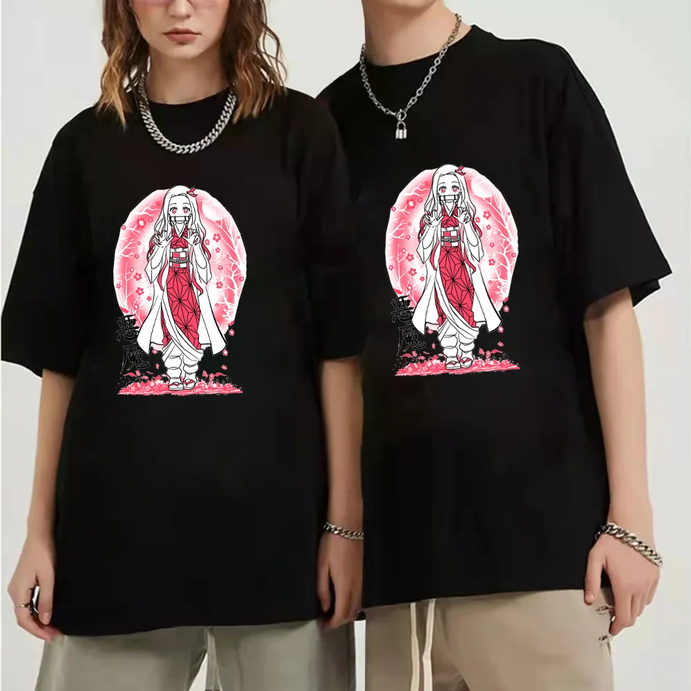 

2022 Anime TShirt Demon Slayer Shirts Casual Regular Short Sleeve Women's Summer Loose Shirts Harajuku Top Clothing