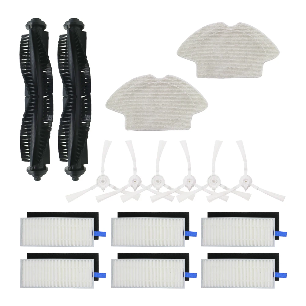 

Рулонная щетка, боковая щетка, основная щетка, Швабра, ткань, фильтр НЕРА Для Qihoo 360 S6, аксессуары для роботов