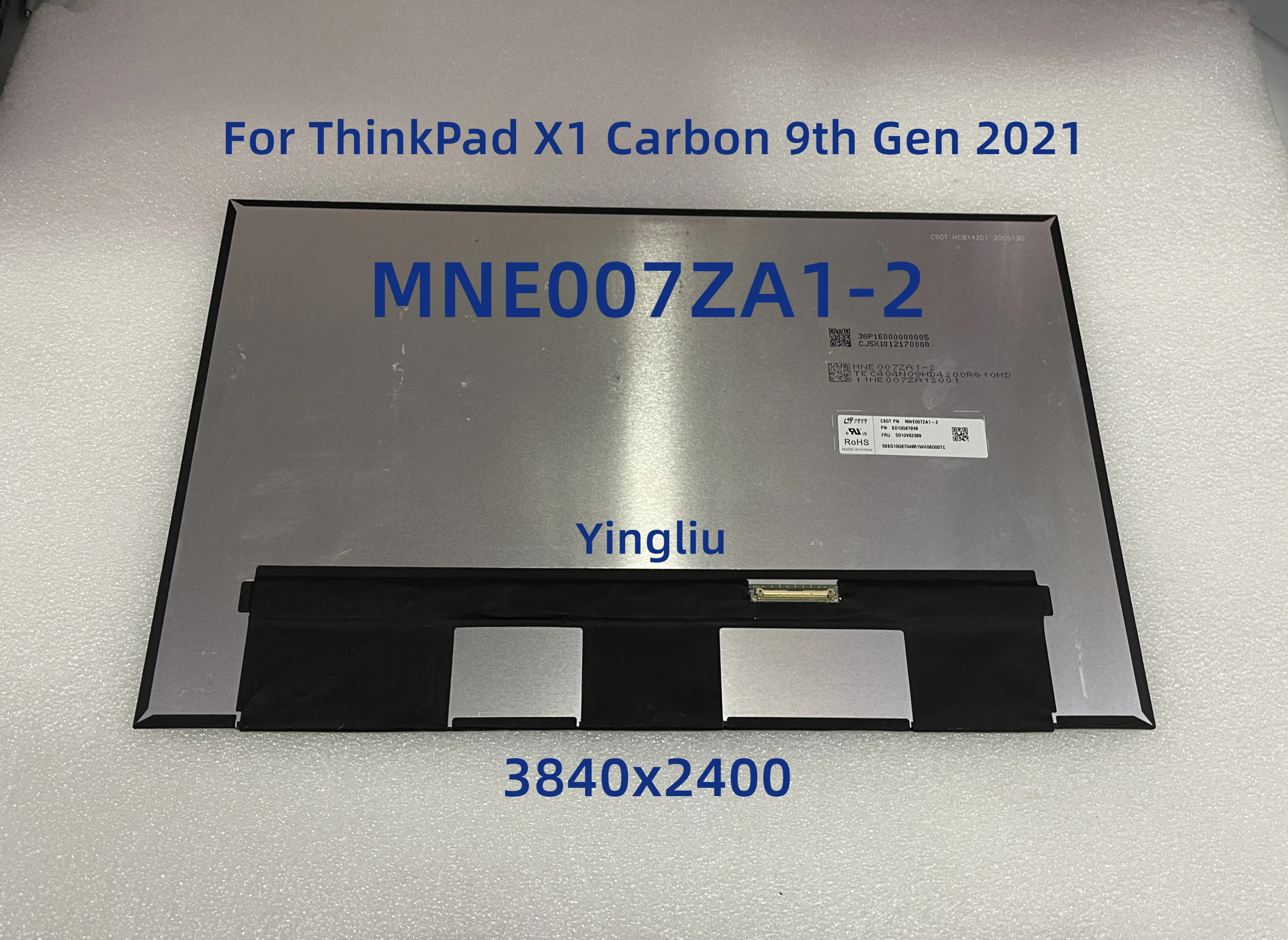 

New Original 14.0" MNE007ZA1-2 FRU 5D10V82369 Laptop LCD Screen Display for Lenovo ThinkPad X1 Carbon 9th Gen 2021 HDR 3840x2400