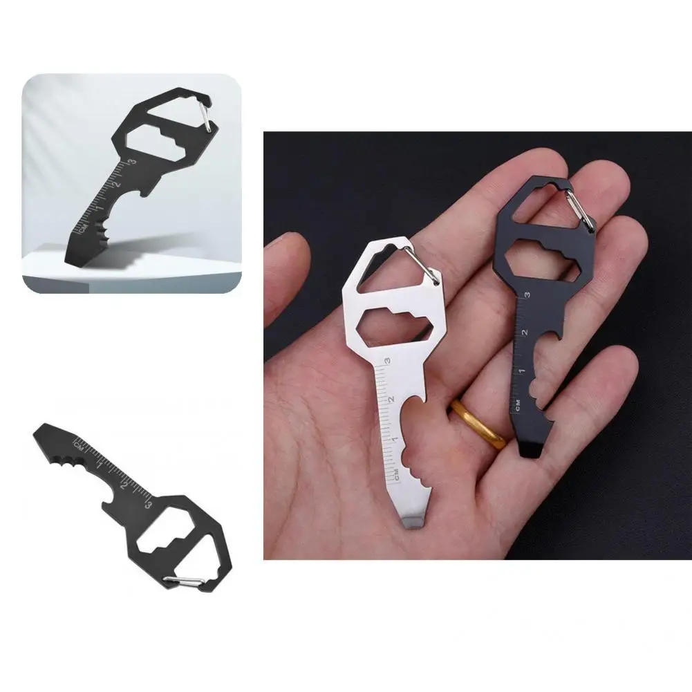 

Useful Multi Tool Scale Accessory Cutting Tool Screwdriver Metric Scale Hexagonal Wrench Tool Keychain Bottle Opener
