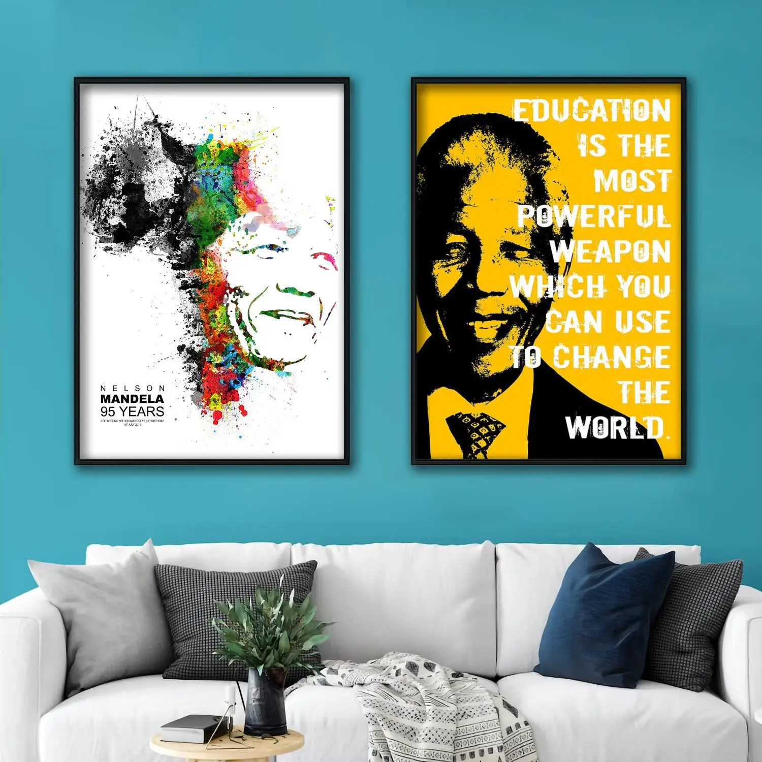 

nelson mandela President Decorative Canvas Posters Room Bar Cafe Decor Gift Print Art Wall Paintings