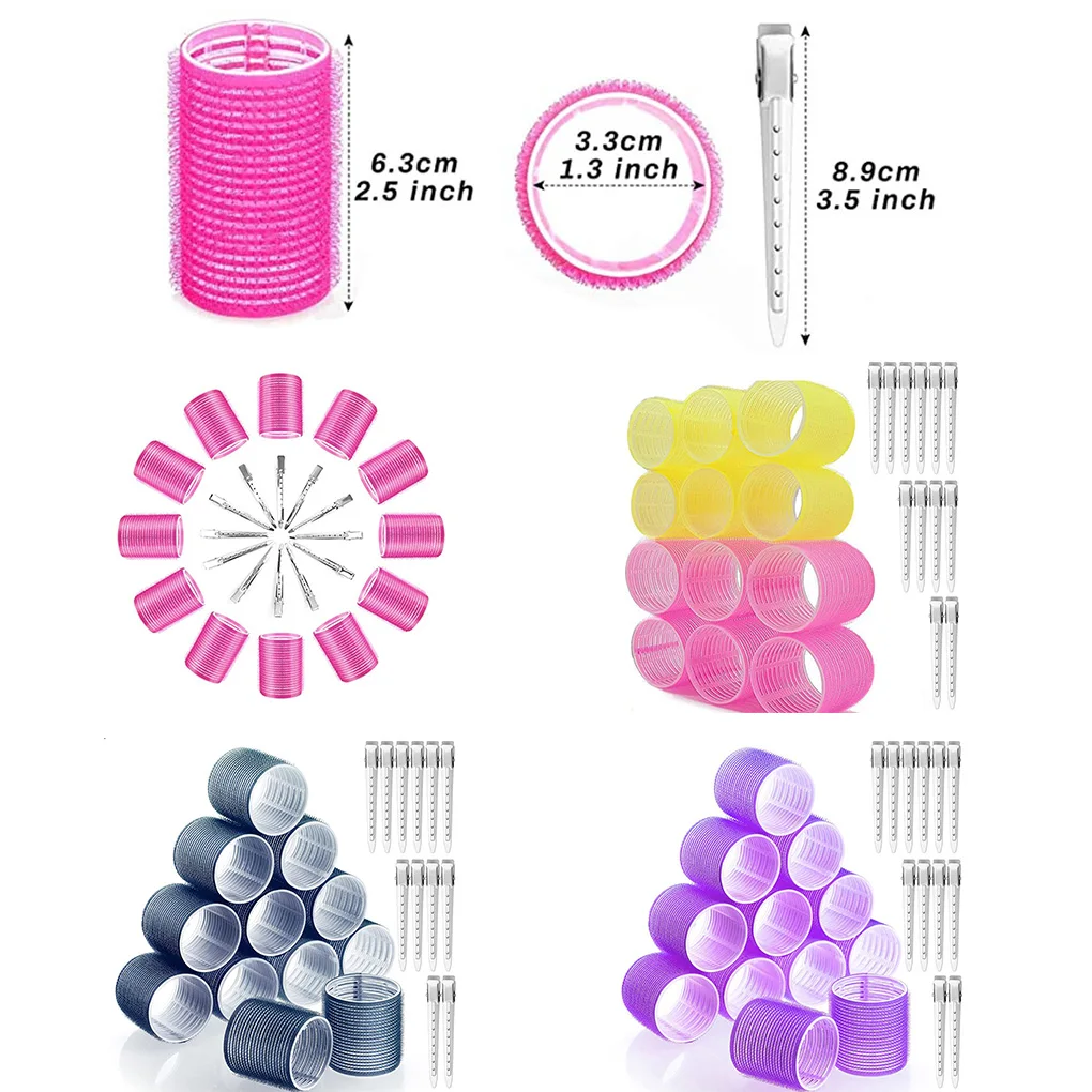 24х ролик для волос самозахватывающаяся бигуди с подушкой безопасности петля