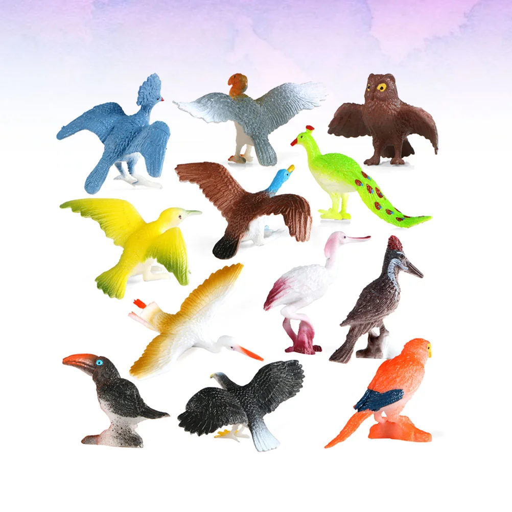 

Bird Model Toy Animal Figures Figurines Figurine Mini Kids Playset Toys Wildliferealisticfake Educational Garden Miniature