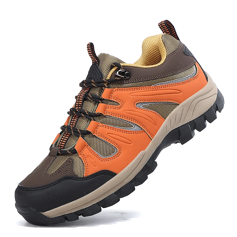 HIKEUP Men Trekking Sneakers Comfortable Waterproof Elevated shoes High Quality Running Shoes Hiking Shoes Male Shoes New Design