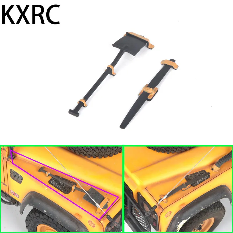

Simulation Model Mood Decoration Shovel Steel Plate for 1/10 RC Crawler Car RC4WD D90 Traxxas TRX4 Defender AXIAL SCX10 Parts