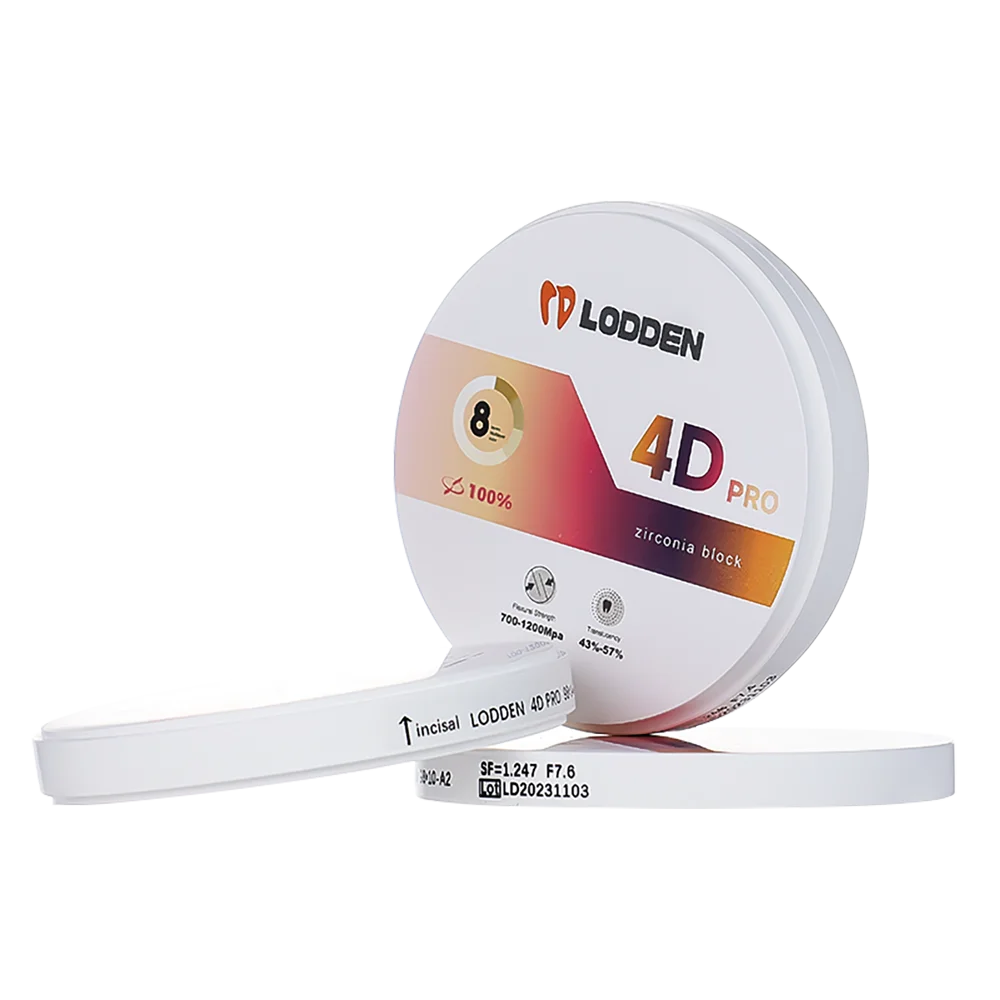 Циркониевые блоки 98x20 мм 4D Pro Lodden стоматологические материалы 8 слоев цветная
