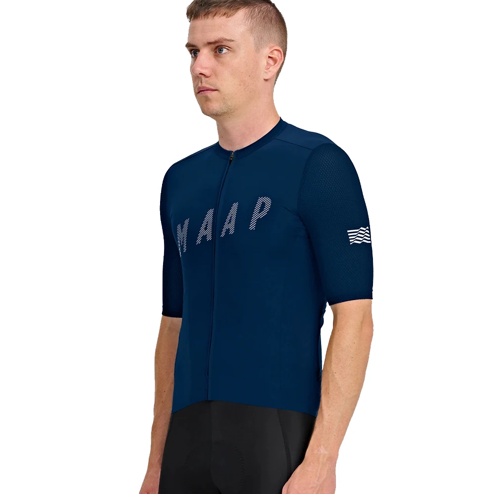 

MAAP Men's Summer Cycling Jersey Bicicleta Sportswear MTB Abiti Breathable Road Bike Shirts Short Sleeve Quick Dry Ciclismo