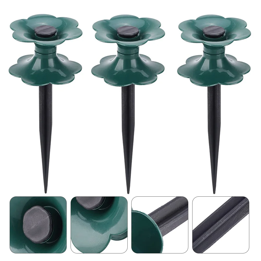 

3pcs Garden Plastic Hose Stake Green Keeps Garden Hose Out of Flower Beds for Protection