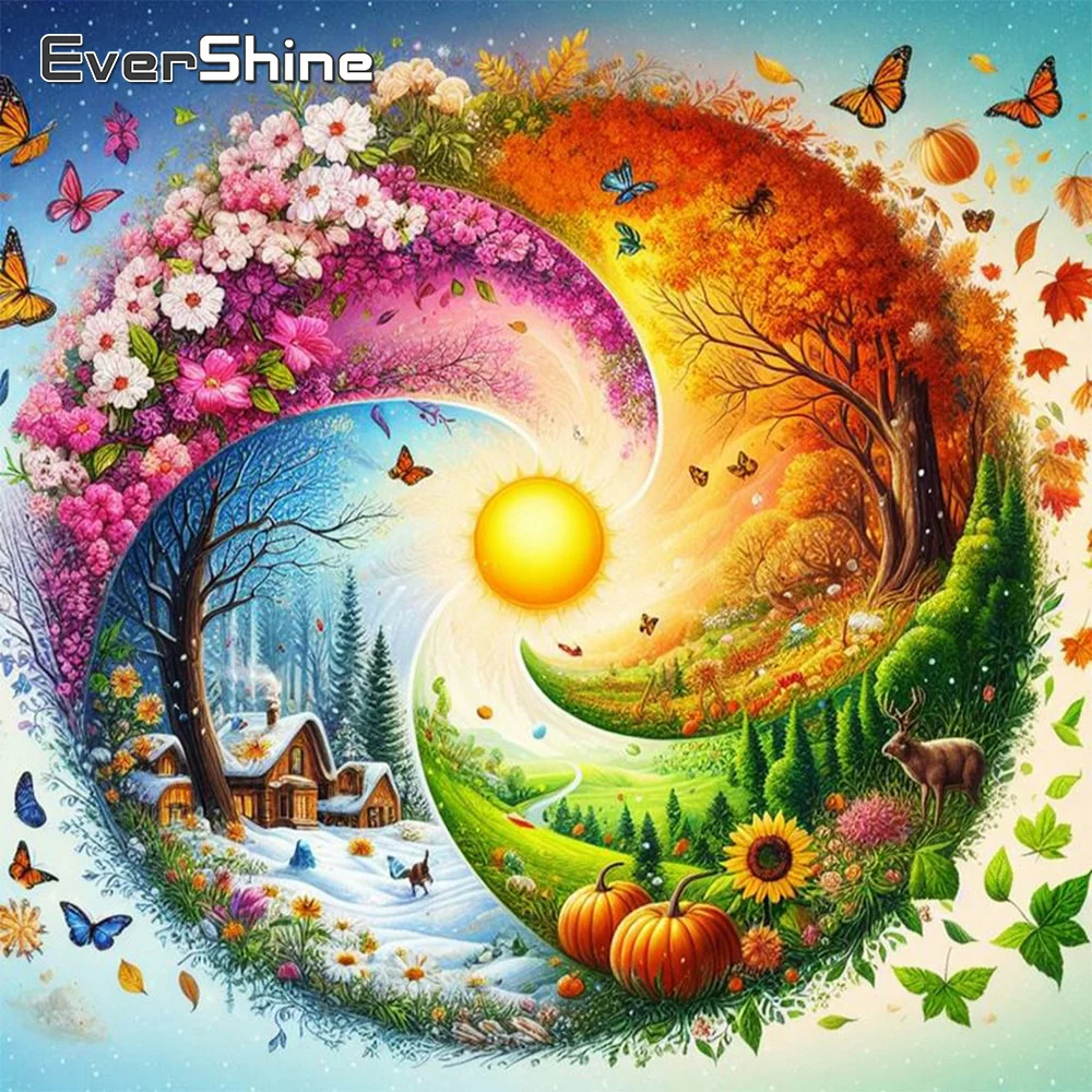 Evershine Алмазная вышивка Тай Чи картина из стразов полная квадратная мозаика