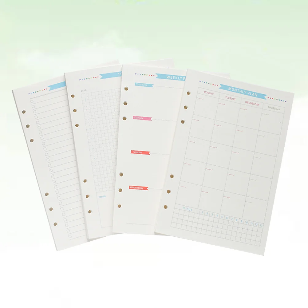 

Сменная бумага для блокнота формата А5, складной органайзер с 6 отверстиями, 1 комплект