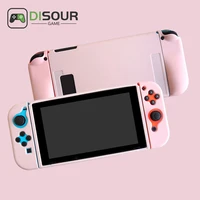 disour soft tpu protective case for nintendo switch oled joycons shell split console case full cover for switch oled accessories