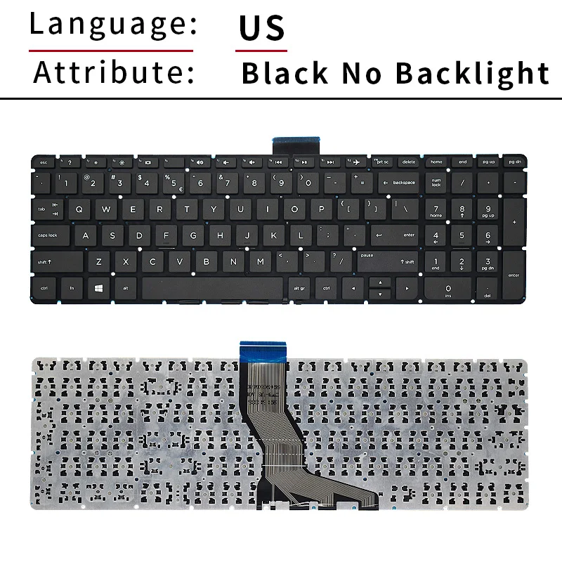 Русская клавиатура для HP Omen 15-AX 15-AX000 15-ax001la 15-ax002la 15-ax201la 15-ax202la 15-ax204la с подсветкой