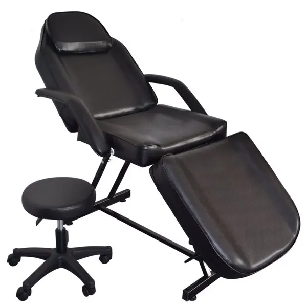 

Adjustable Beauty Salon SPA Massage Bed Tattoo Chair Bed with Stool