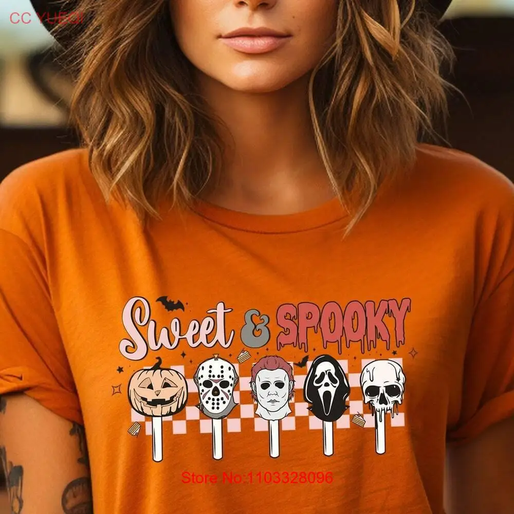 Милая и жуткая рубашка персонажи фильмов на Хэллоуин ночная