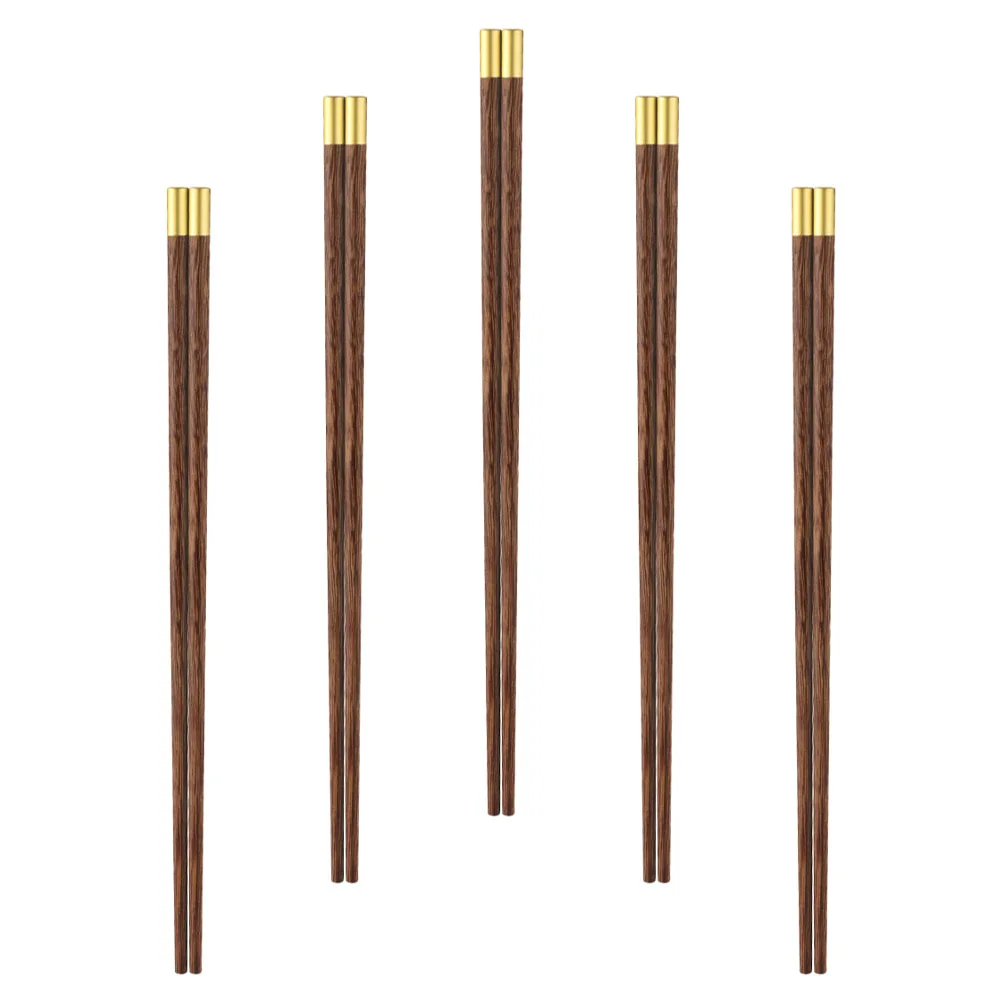 

5 Pairs of Creative Anti-scalding Chopstick Food Serving Chopsticks for Home