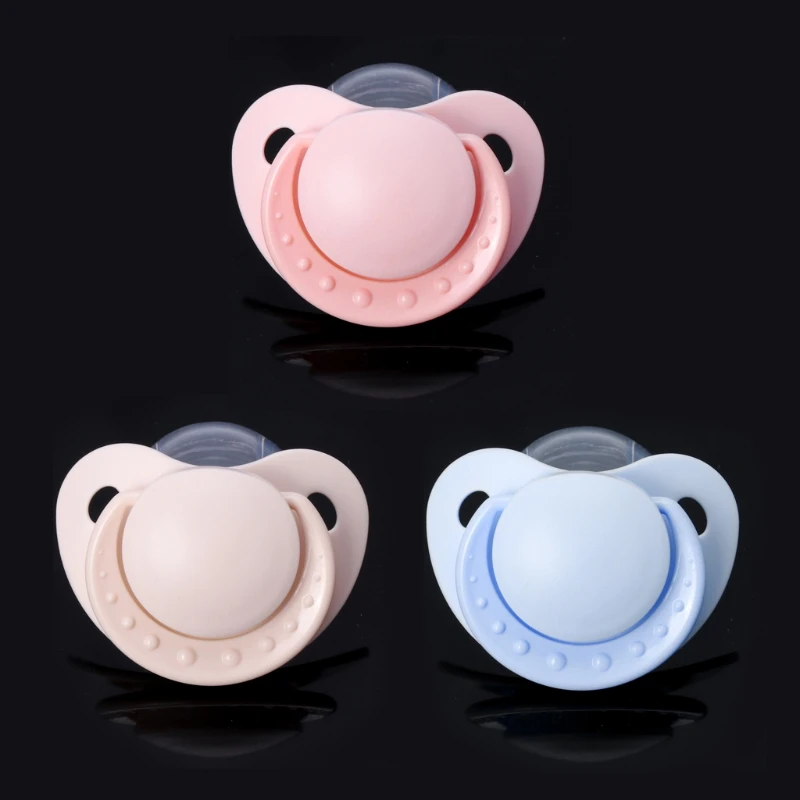 

2018 Custom Big Size Food Grade Silicone Adult Pacifier Funny Parent-child Toys