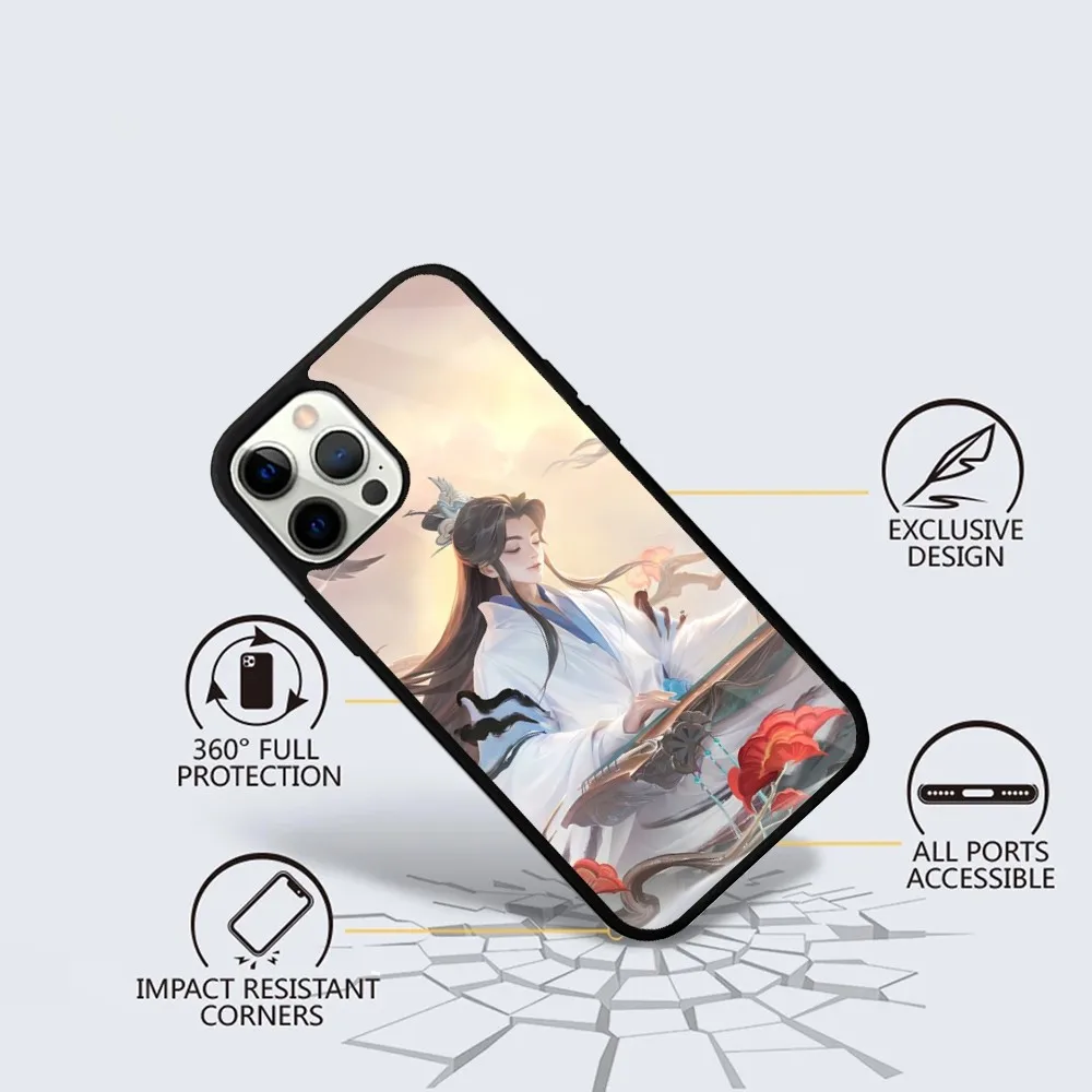 Чехол для телефона Game Honor of Kings iPhone 15 14 13 12 11 Plus Pro Max Mini Magsafe с магнитной беспроводной