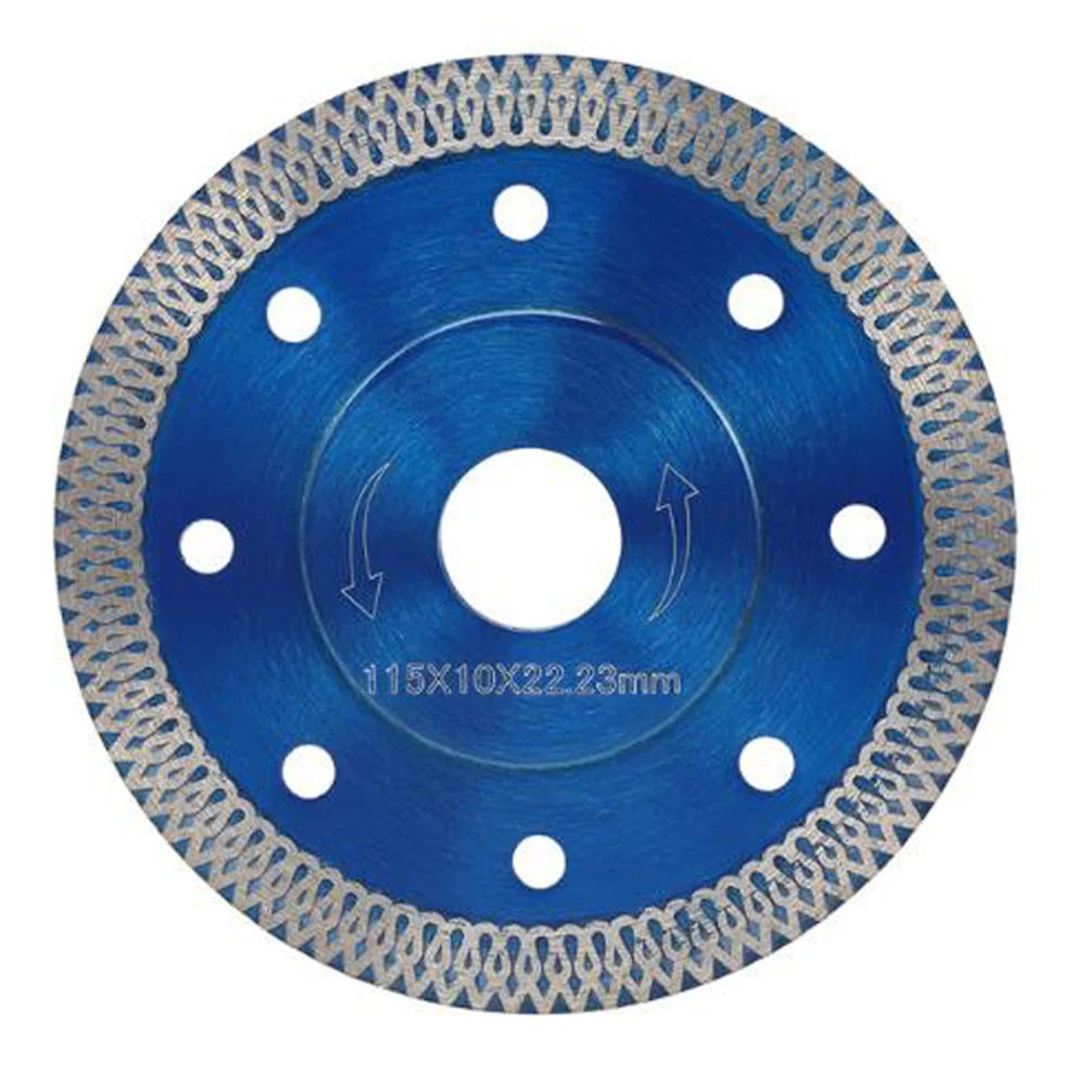 

Diamond Saw Blade 4/4.5/5inch For 22mm Arbor Hand-held Angle Grinders Dry/wet Cutting Porcelain Tile Granite Marble Cutting Tool