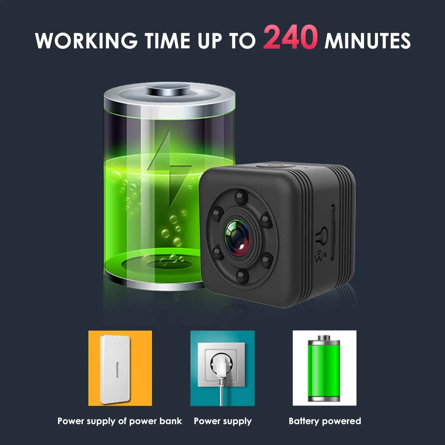 1080P SQ29 мини-камера espia ip cam Wifi дистанционное управление ночное видение свет