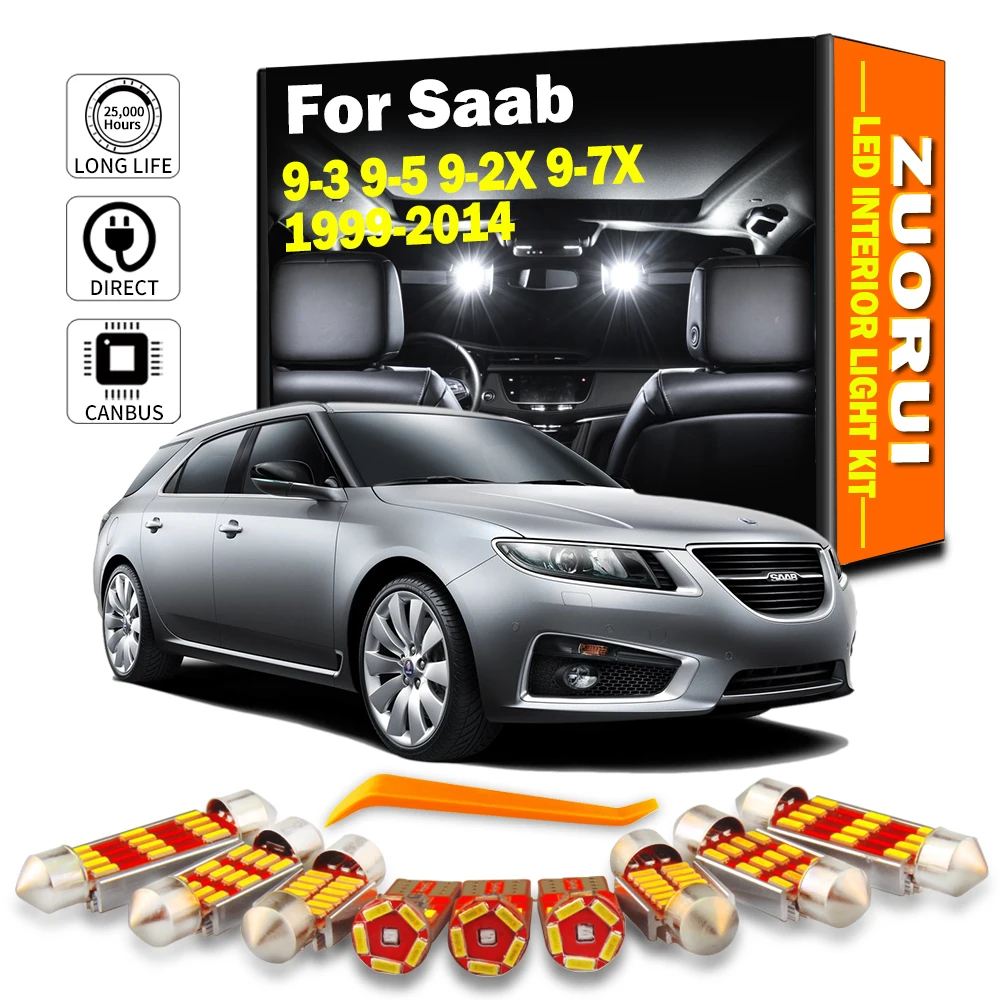 

Автомобильные светодиодные лампы для Saab 9-3 9-5 9-2X 9-7X 1999-2010 2011 2012 2013