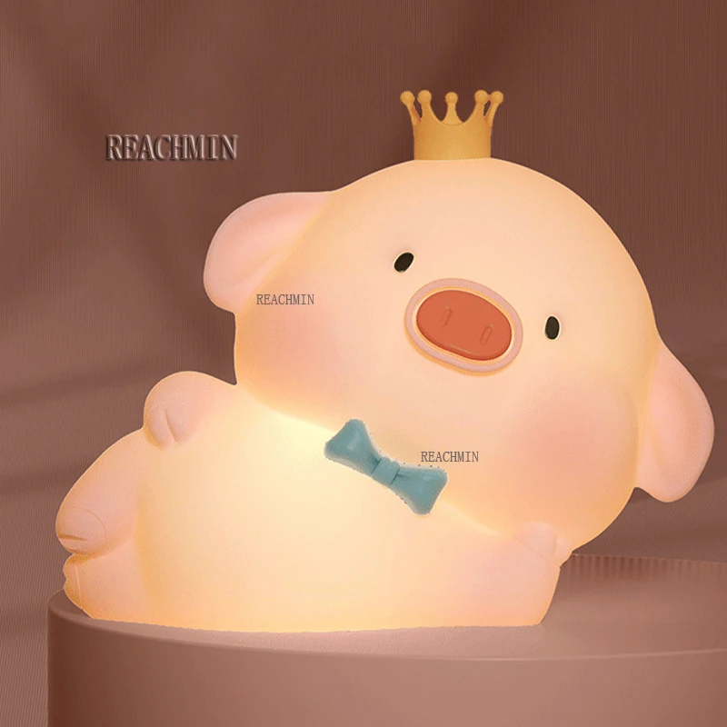 Рождественский USB-светильник с дистанционным управлением и розовой свиньей |