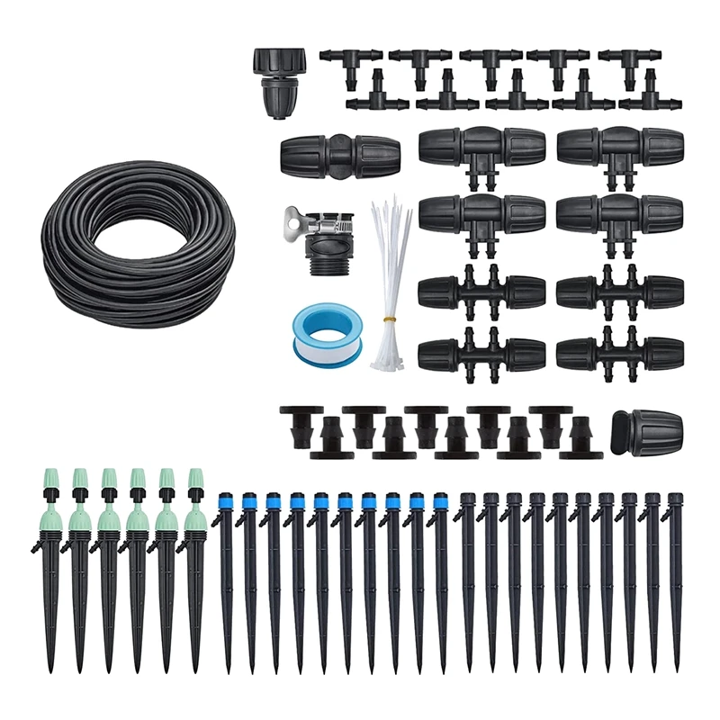 

Drip Irrigation Kit,Garden Irrigation System Outdoor Plant Watering System,Drip Sprinkler For Flower Bed, Lawn, Patio
