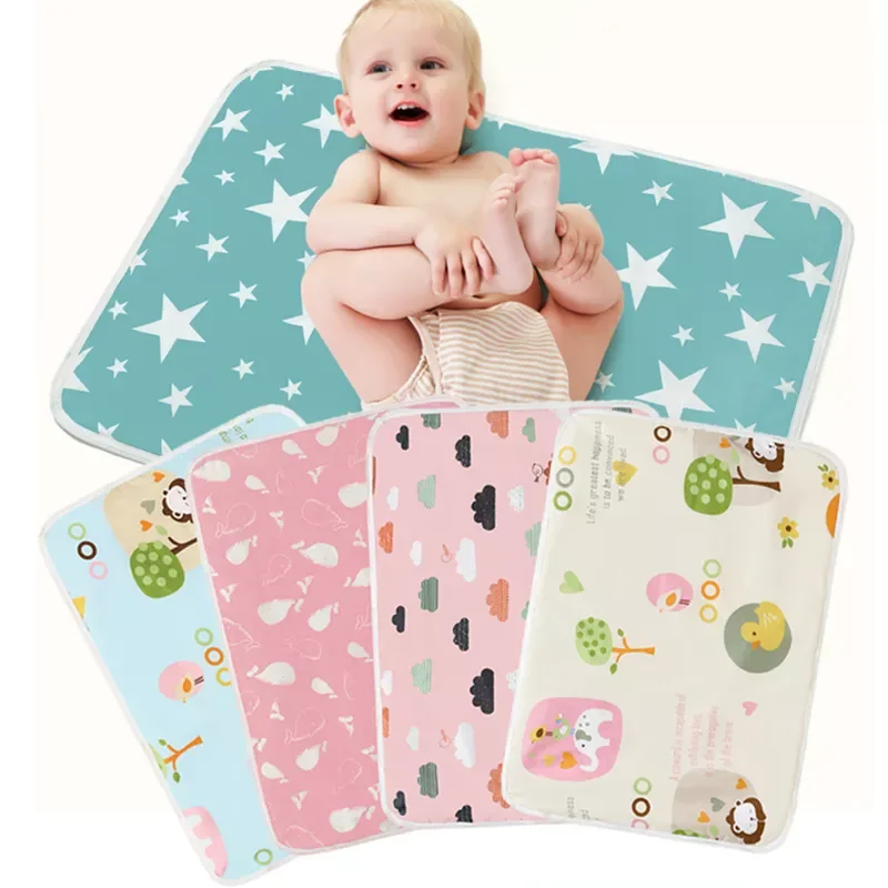 Baby Diaper Changing Mat Breathable Newborn Pads Bedding Supplies 1Pcs Diaphragm Reusable Baby Waterproof Pad Cover
