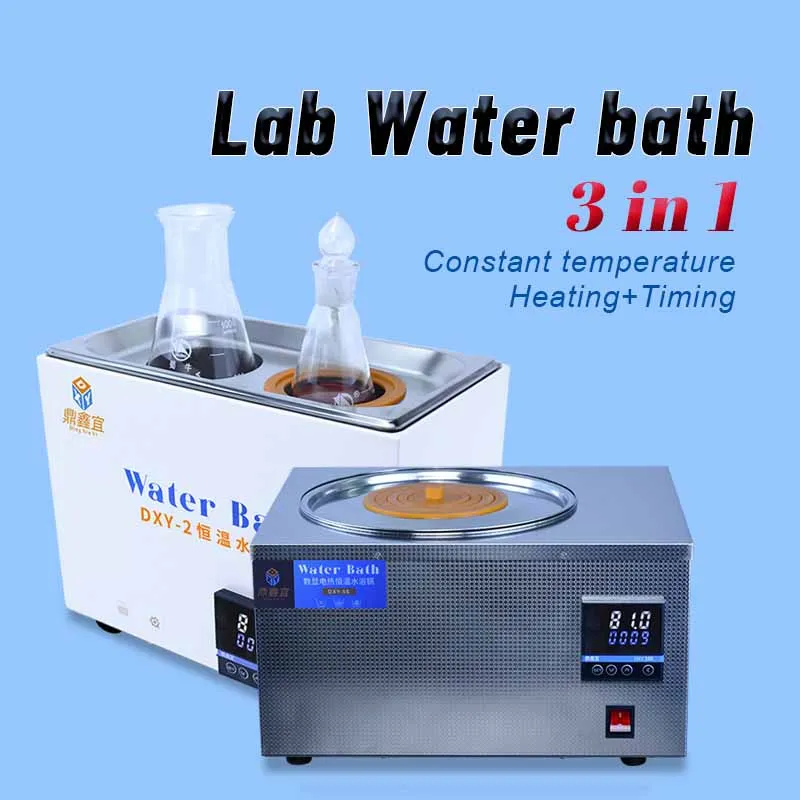 

DXY Constant Temperature Water Bath Equipment Lab LCD Digital Display Thermostatic Heating Stainless Steel Device 220V