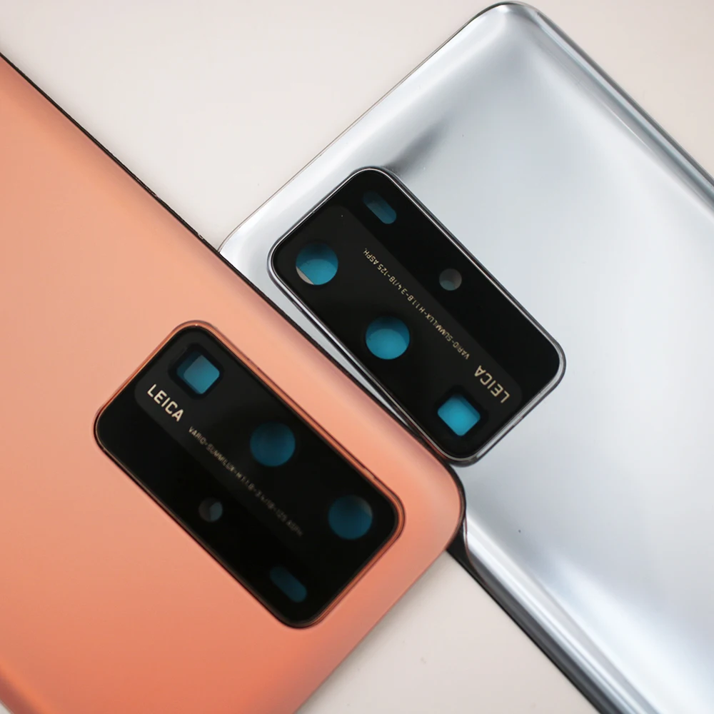 Крышка батарейного отсека для P40 Pro Задняя стеклянная панель задний корпус чехол