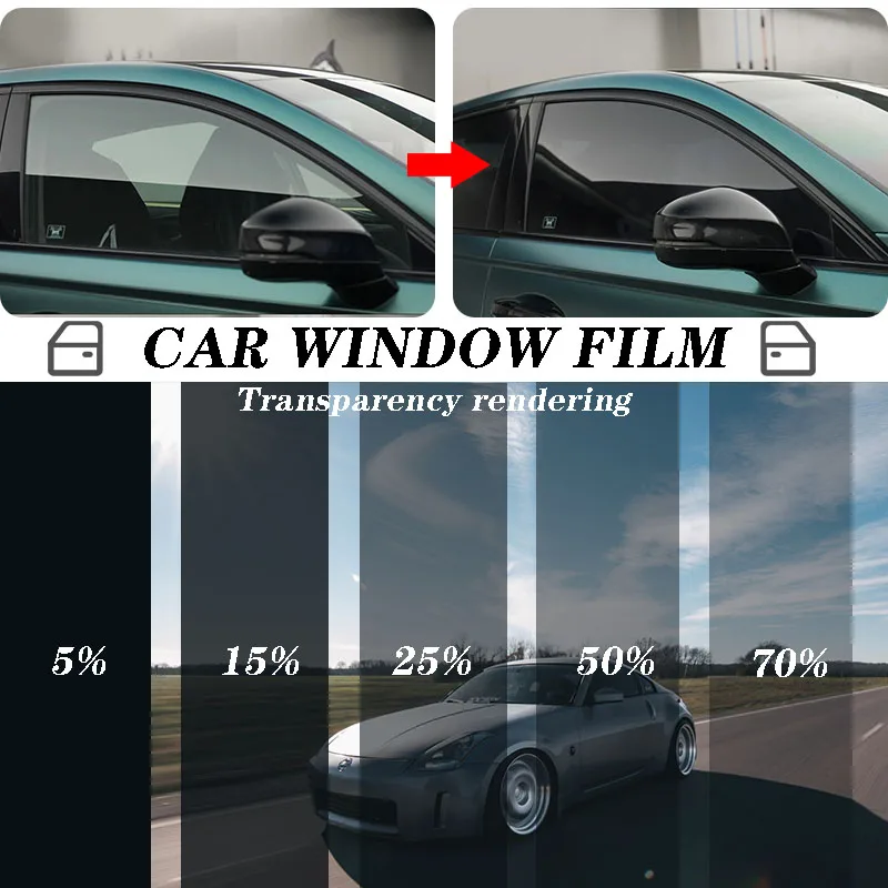 50 см x 1/3 м тонировочная пленка для конфиденциальности окон автомобиля авто