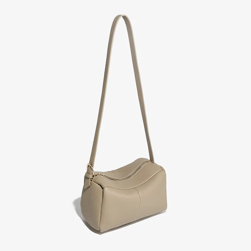 Elegant Women Handbag 100% Genuine Leather Ladies Shoulder Bag Crossbody Messenger Purse Fashion Hobos Black High Quality