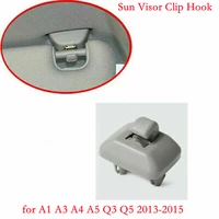 1 x sun visor clip hook for audi a1 a3 a4 a5 q3 q5 2013 2015 sun visor hook buckle no 2 grey plastic sun visor car accessory