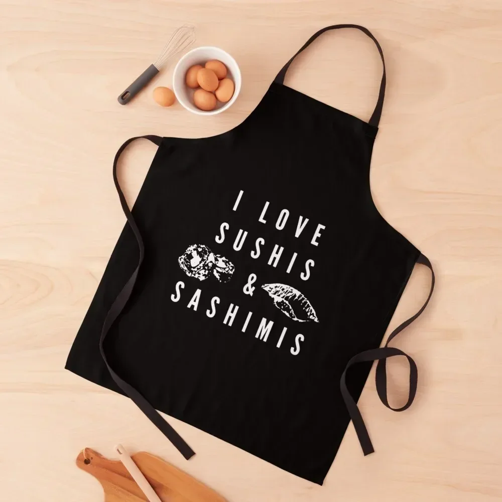 I-Love-Sushis-&amp-Sashimis-Letterkenny-Squirrley-Dan-Sushi-black Фартук Средства для чистки дома шеф-повар