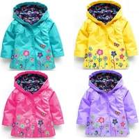 honeycherry childrens jacket love flowers windproof rain jacket girls raincoat kids jacket baby girl clothes