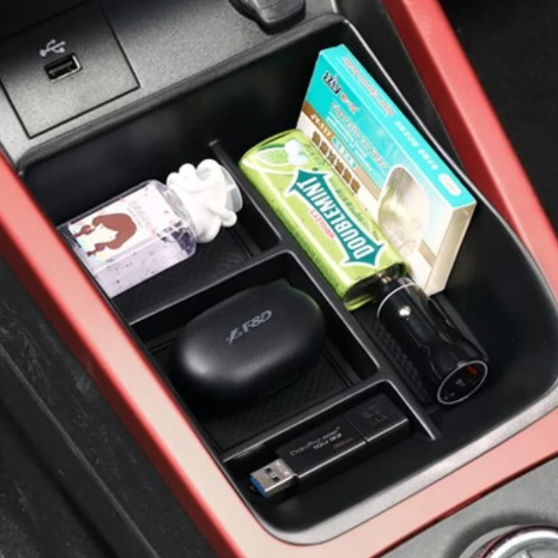 

Car Center Console Storage Box for Dacia Spring Central Armrest Tray Cup Holder Accessories Organizer Tidying