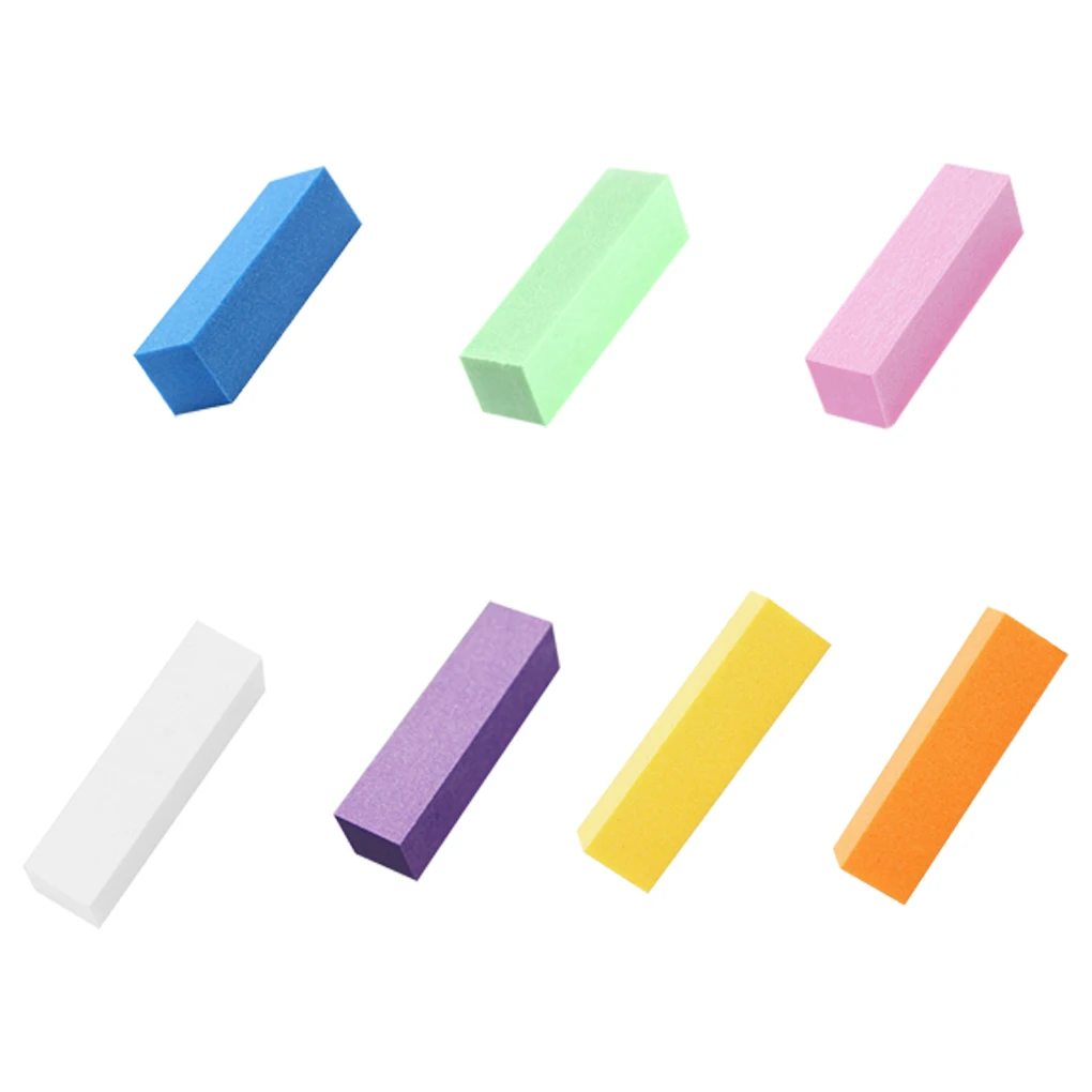 

10 шт. полировальные блоки для дизайна ногтей шлифовальный Файлы Шлифовальные Губки 2 шт. белый 4 шт. розовый 4 шт. фиолетовый