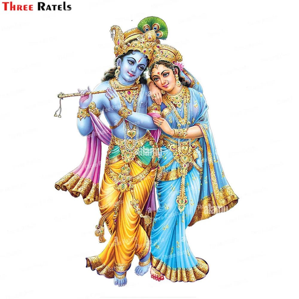 God Radhakrishna Krishna Индийская Мифологическая Наклейка-наклейка Для Скейтборда
