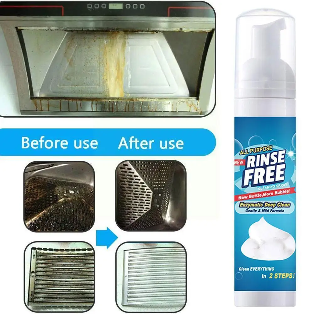 

Powerful Rinse-free Bubble Cleaner 100ml X1g8