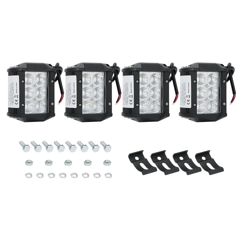 

4 шт., автомобисветильник светодиодные лампы 18 Вт, 4 лампы