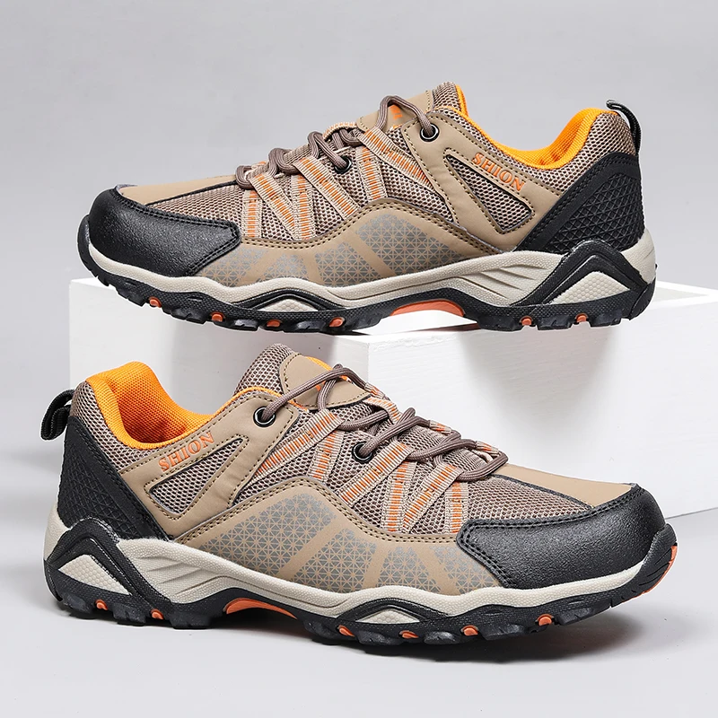 

Мужские Нескользящие походные туфли, Нескользящие, для спорта на открытом воздухе, альпинизма, походов, для весны и осени