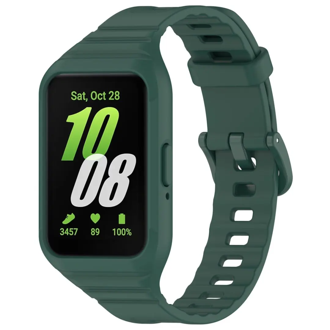 Фото Силиконовый ремешок, чехол, спортивный браслет, подходит для Samsung Galaxy Fit3 (SM-R390) ремешки для умных часов №5