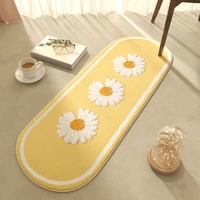 ins furry bedside blanket bedroom mat japanese style water absorbent bath mat home carpet for living room modern baby carpet ki
