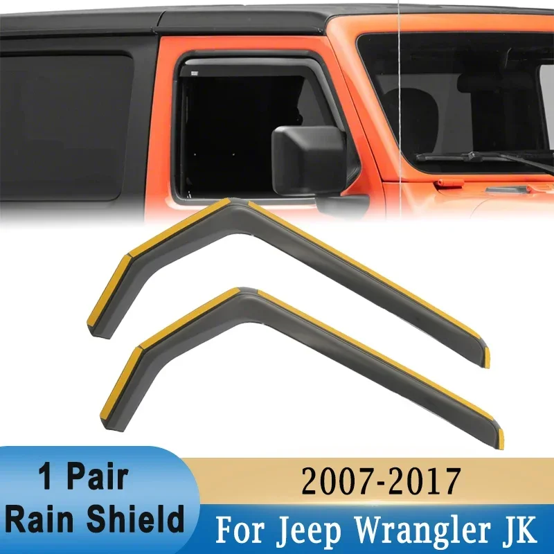 

Защитный козырек от дождя и солнца для Jeep Wrangler JK 2007-2017 2/4, 2 шт.