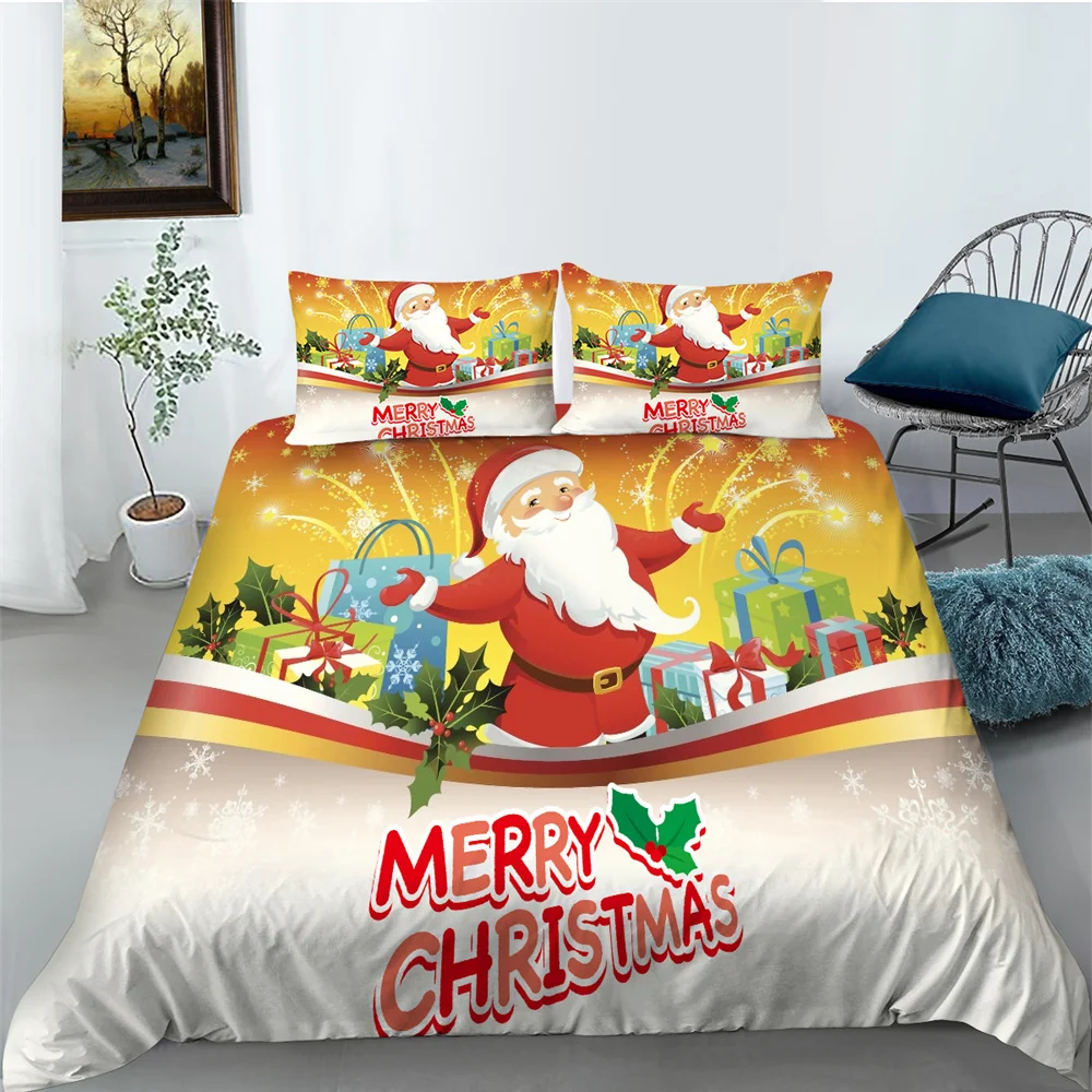 

Пододеяльники с надписью "Merry Christmas", модные комплекты постельного белья для детей, Подростковая спальня, Декор, королевский комплект постельного белья